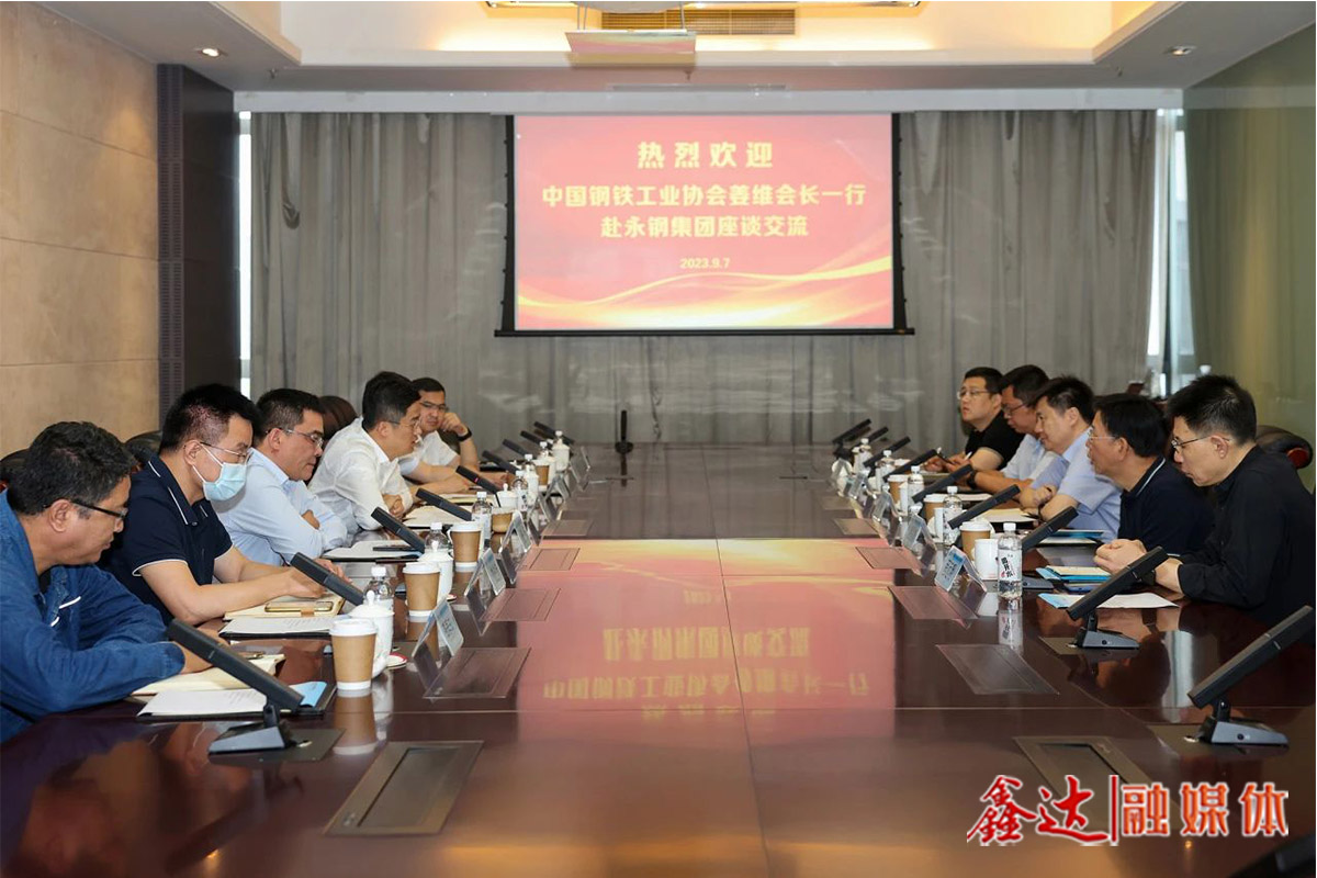 Jiang Wei, Deputy Secretary of the Party Committee of the China Steel Association, and his delegation visited Yonggang for inspection and exchange